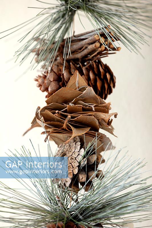 Christmas decorations made from natural materials 