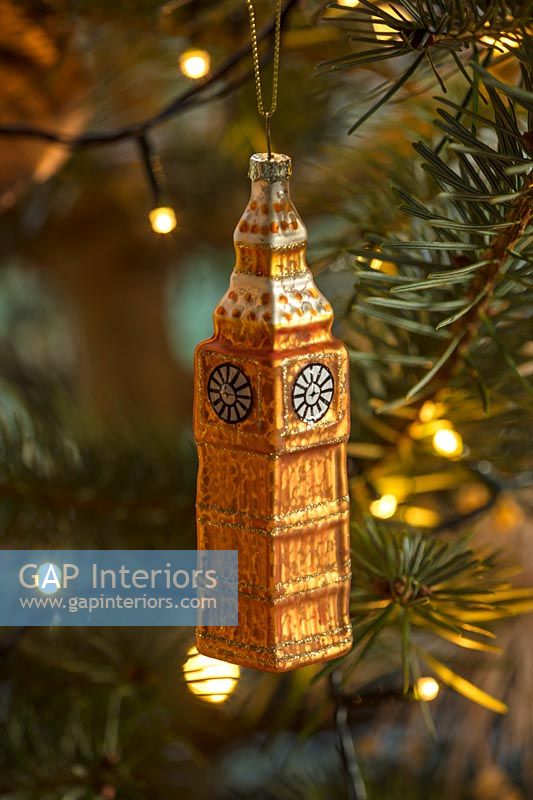 Gold Christmas tree decoration  