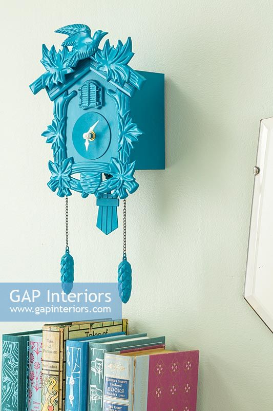 Colourful painted cuckoo clock