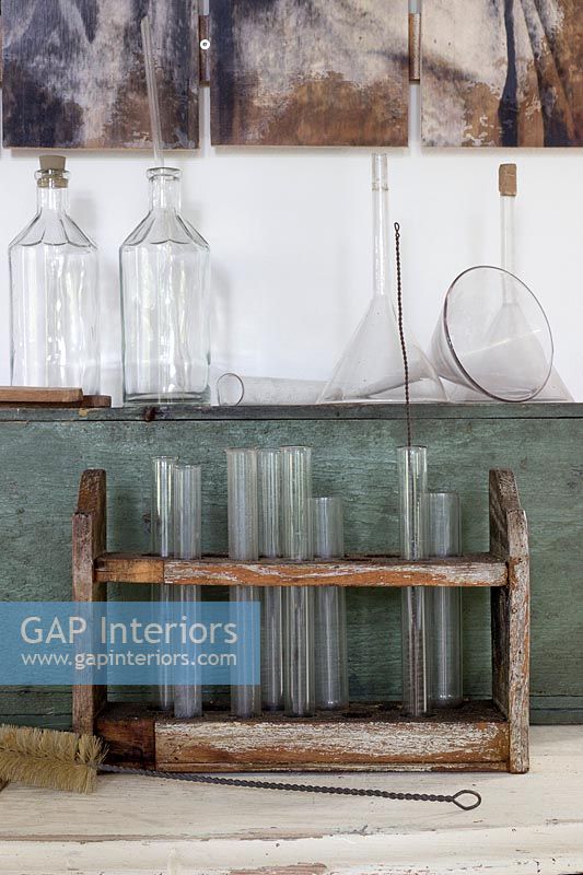 Vintage glass test tubes 