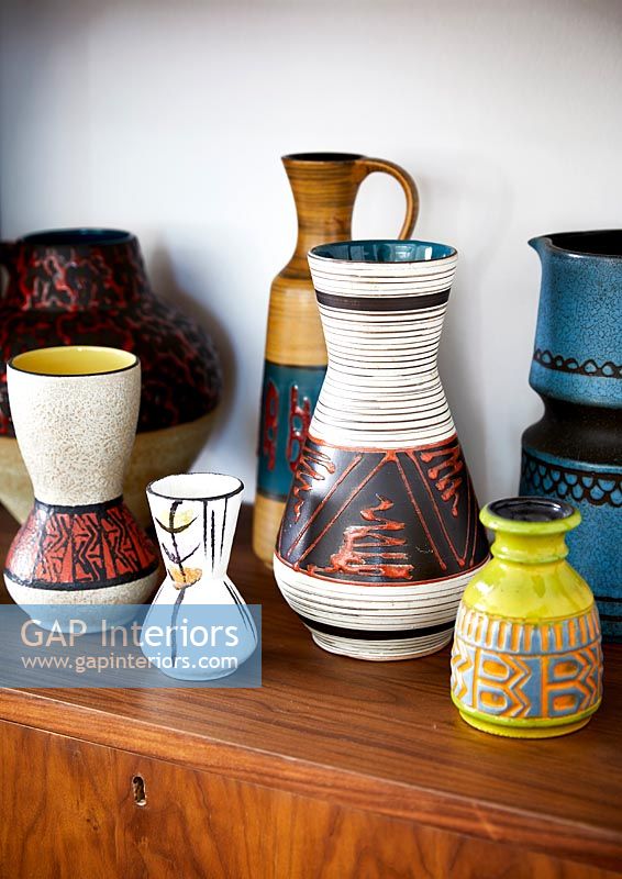 Collection of retro vases 