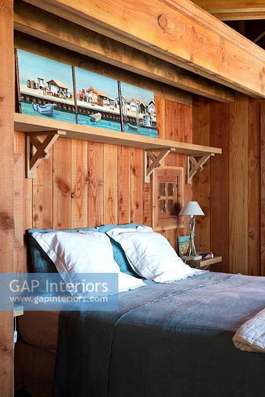 Wooden country bedroom 