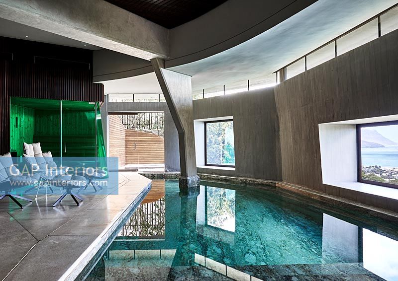 Modern indoor swimming pool 