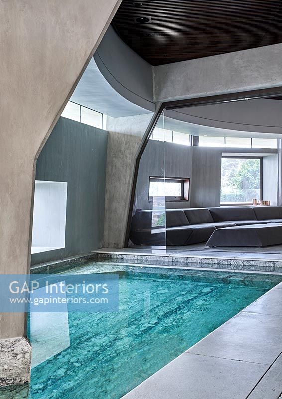 Modern indoor swimming pool 