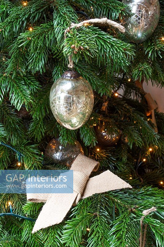 Traditional Christmas tree detail 