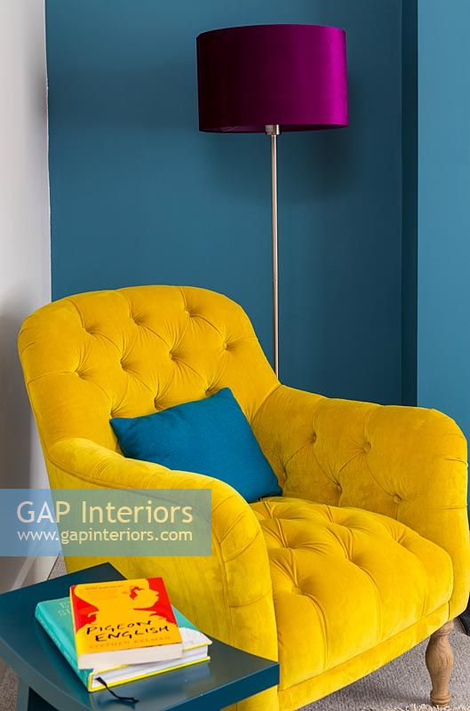 Colourful living room detail 