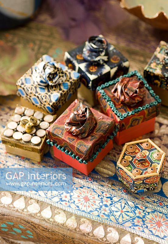 Selection of trinket boxes 