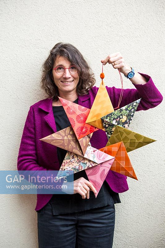 Origami wreaths feature portrait