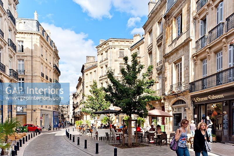 Street scene in Bordeaux France 