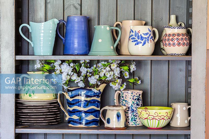 A selection of ceramics jugs 
