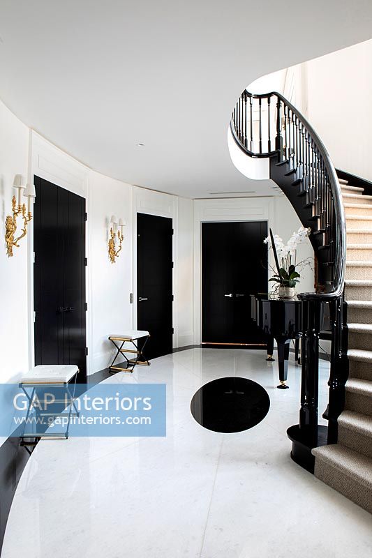Classic black staircase