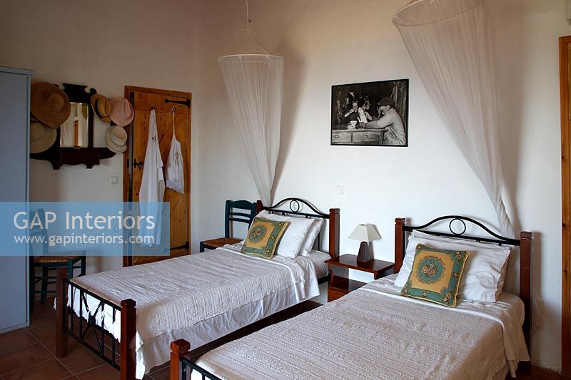 Mediterranean style country bedroom 