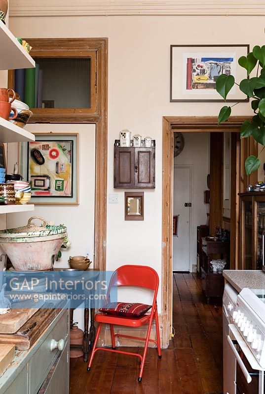 Small eclectic kitchen 