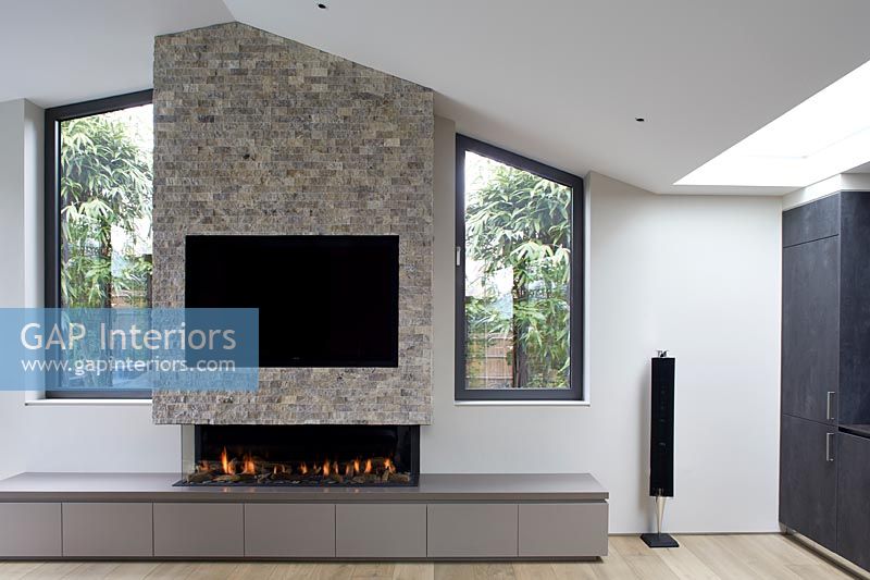 Contemporary fireplace 