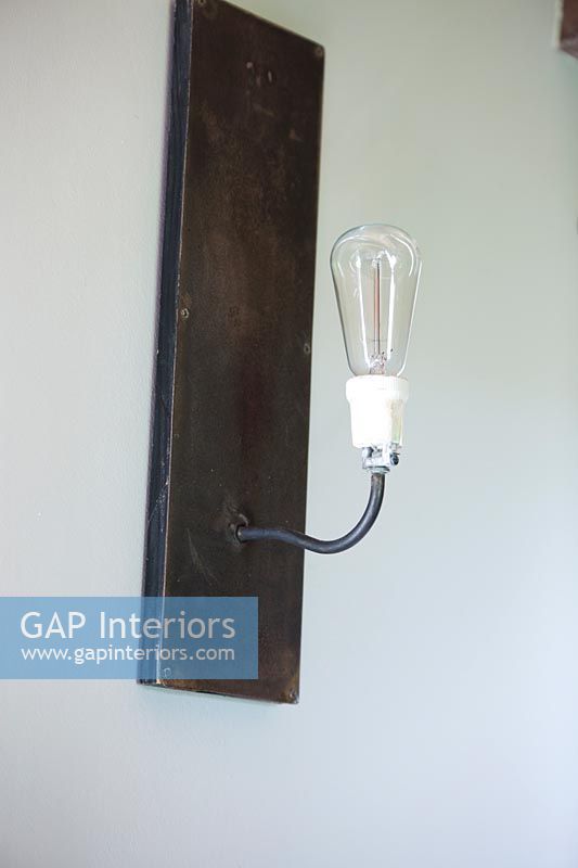 Detail of simple wall mounted light 
