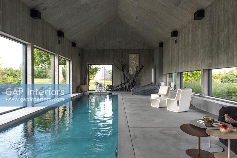 Modern swimming pool 