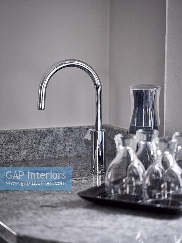 Drinking water tap in kitchen - detail 