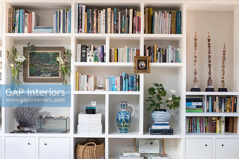 Living room storage, bookshelves  