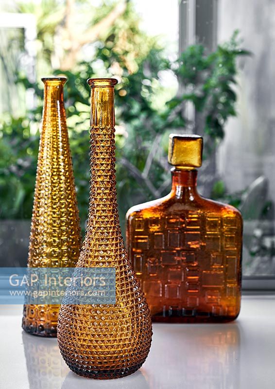 Amber glassware - detail 