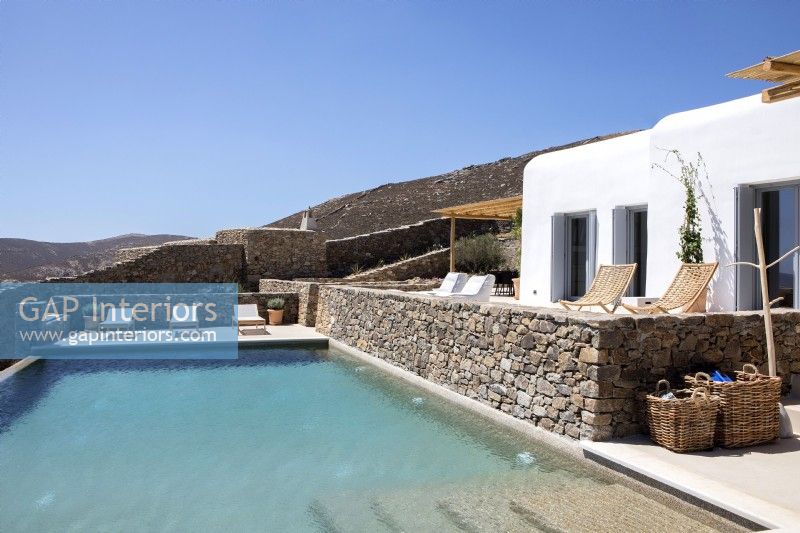 Cycladic style villa with swimming pool