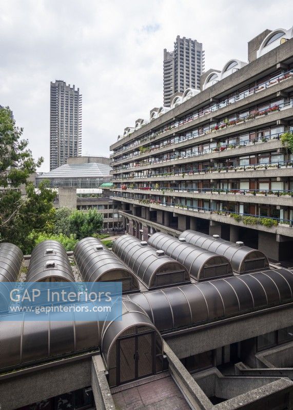Exterior View of Barbican Architecture 