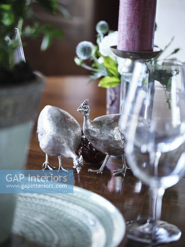 Decorative display on dining table