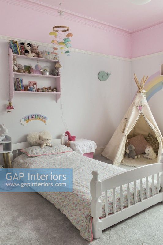 Play tepee in modern childrens room