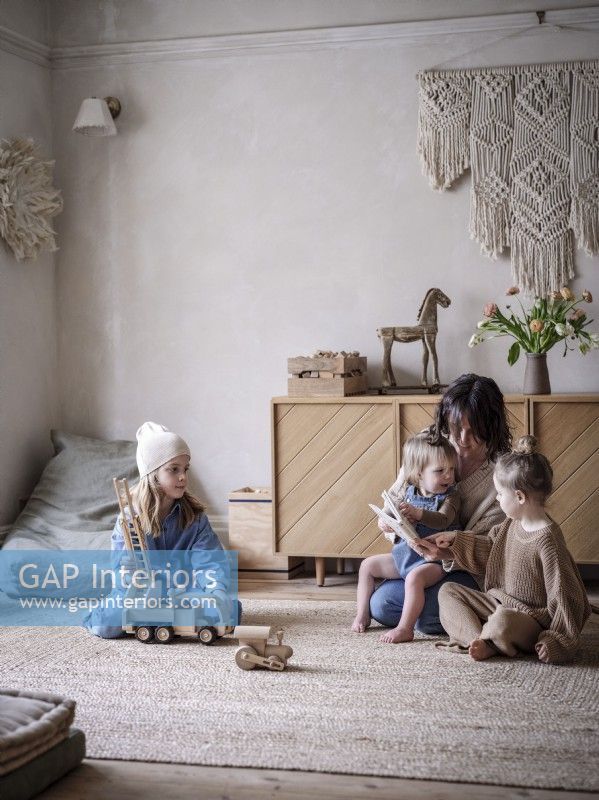 Homeowner and Children portrait in the Playroom 