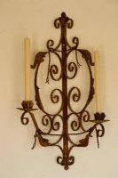 Boonshill Farm, East Sussex. Metal wall mounted candle holder. 