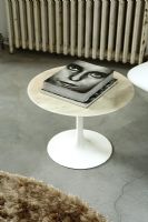Detail of small round coffee table