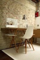 Desk with chair and sewing machine