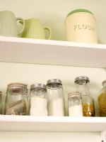 Assortment of storage jars in kitchen
