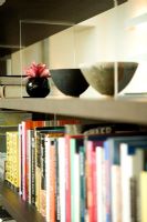 Detail of book shelves