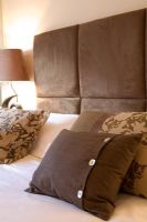 Soft furnishings in bedroom