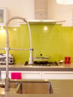 Modern kitchen with rinse spray tap
