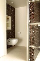 Large contemporary bathroom with shower enclosure