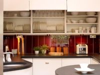Modern kitchen with curved worktops