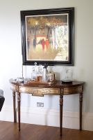 Detail of classic console table 