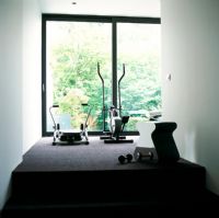 View of exercise equipment in room