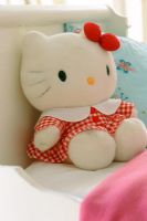 Closeup of soft toy on bed in child's room