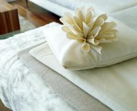 Cushion with flower detail