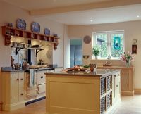 Modern country kitchen with aga