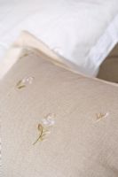 Detail of embroidered pillow