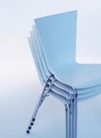 Detail of stacking chairs