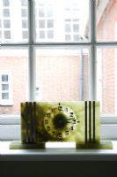 Clock on windowsill 