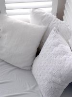 Detail of white cushions