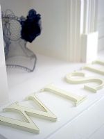 Letters on display in fireplace