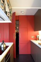 Large modern kitchen cupboards 