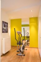 Cross trainer in modern home gym