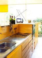 Modern yellow kitchen 